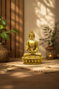 Classic Shanti Brass Buddha