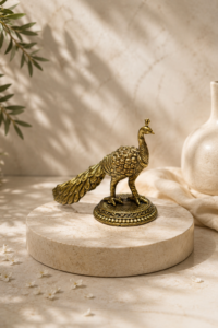 Brass Peacock Figurine