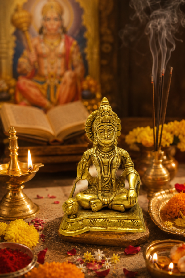 Classic Dhairya Brass Hanuman