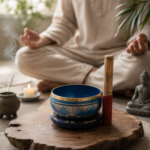 Classic Dhwani Brass Bowl Blue