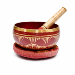 Classic Dhwani Brass Bowl Red