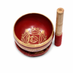 Classic Dhwani Brass Bowl Red