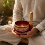 Classic Dhwani Brass Bowl Red
