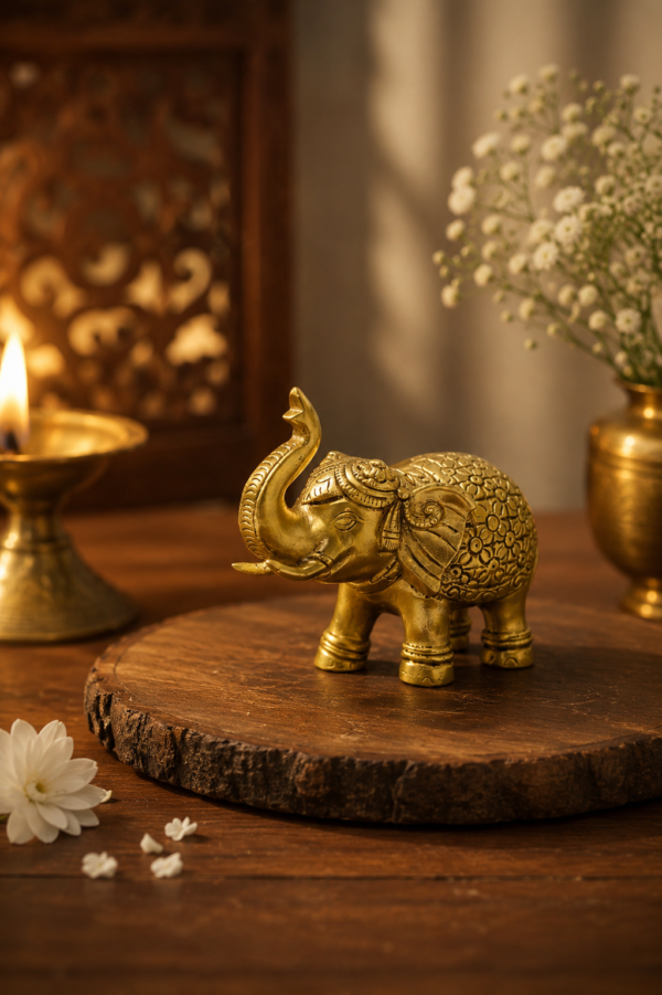 Classic Gajraj Brass Elephant II