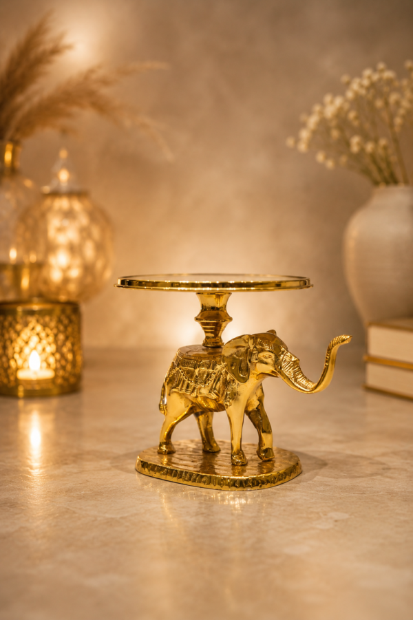 Classic Gajraj Metal Elephant Stand