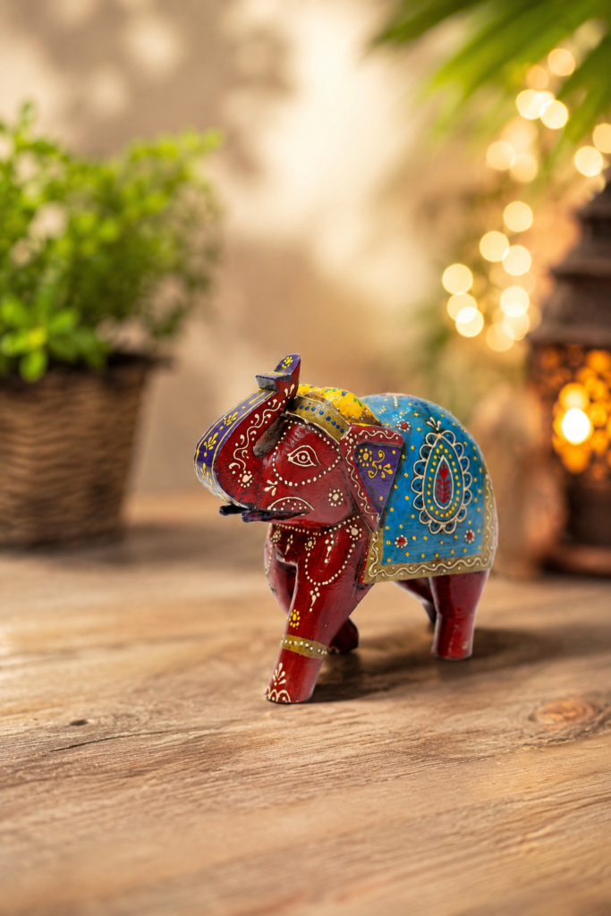 Classic Gajraj Wooden Elephant
