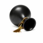 Classic Guldasta Metal Vase Black