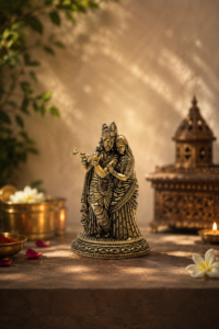 Classic Jugal Brass Radha Krishna