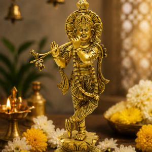 Classic Kanha Brass Krishna