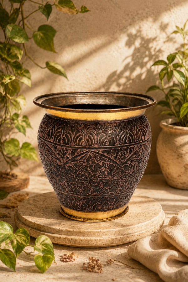 Classic Lalima Brass Planter