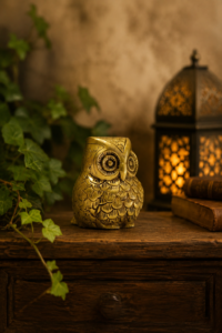 Classic Medha Brass Owl