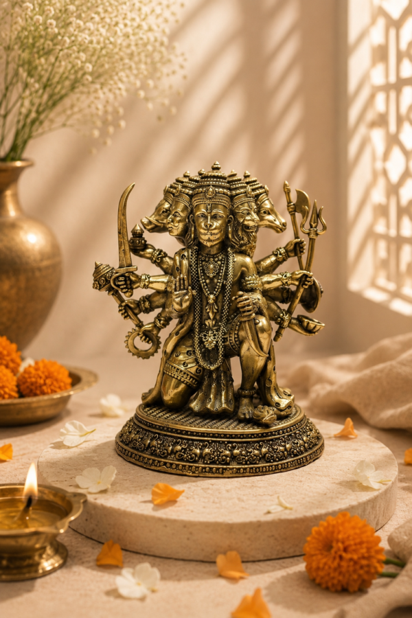Mini Raksha Brass Hanuman