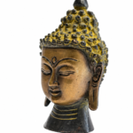 Classic Shanti Brass Buddha Head