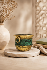 Classic Upvan Brass Planter