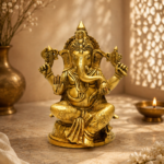 Classic Vighnaharta Brass Ganesh