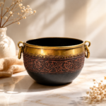 Classic Virasat Brass Planter Red