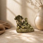 Classic Vishnu Laxmi Brass Idol