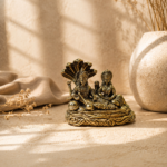 Classic Vishnu Laxmi Brass Idol