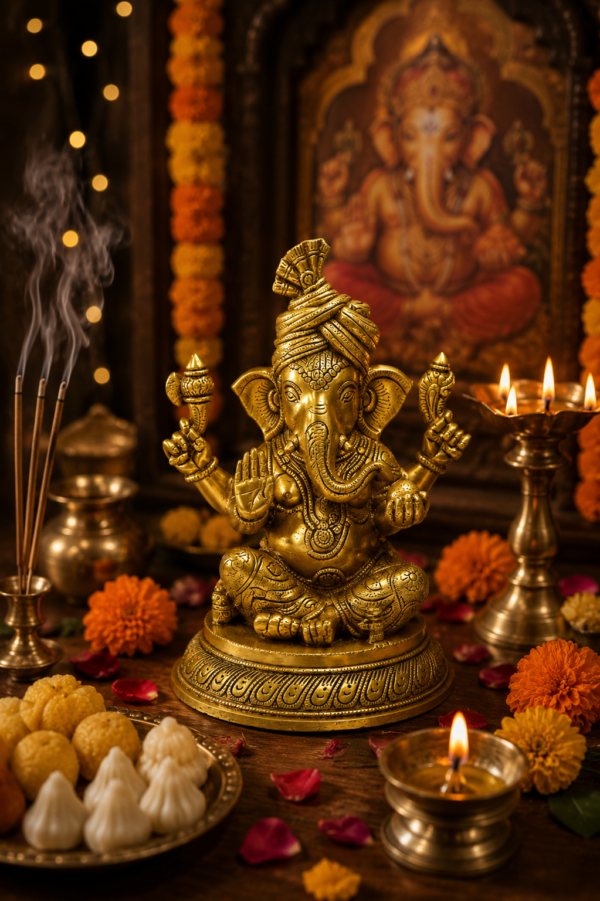 Grand Mangal Brass Ganesh