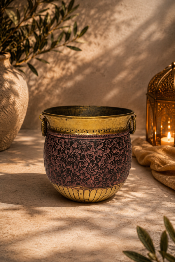 Grand Urja Brass Planter