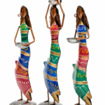 Metal Lady Table Decor