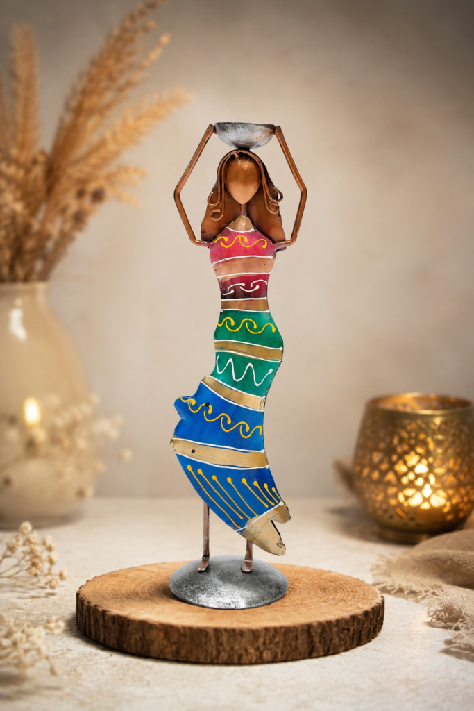 Metal Lady Table Decor