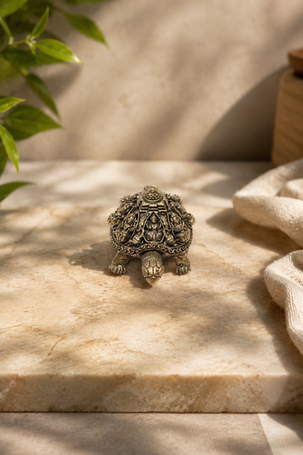 Mini Dhairya Brass Tortoise III