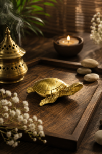 Mini Dhairya Brass Tortoise II