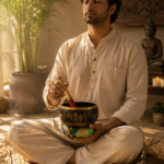Mini Dhwani Brass Bowl Black