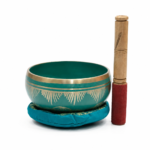 Mini Dhyan Brass Bowl Green