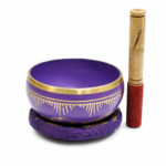 Mini Dhyan Brass Bowl Purple