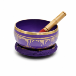 Mini Dhyan Brass Bowl Purple