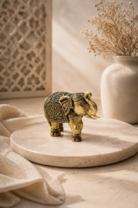 Mini Fortune Brass Elephant