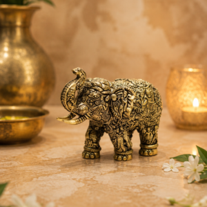 Mini Gajraj Brass Elephant II
