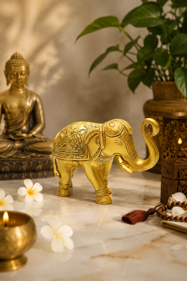 Mini Gajraj Brass Elephant