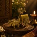 Mini Heritage Brass Ox Cart