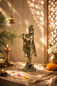 Mini Kanha Brass Krishna