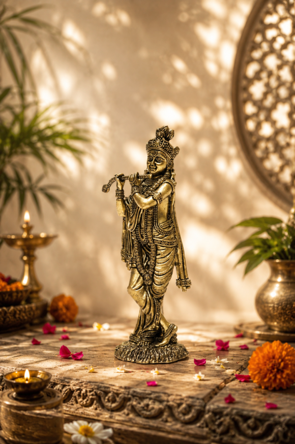 Mini Kanha Brass Krishna
