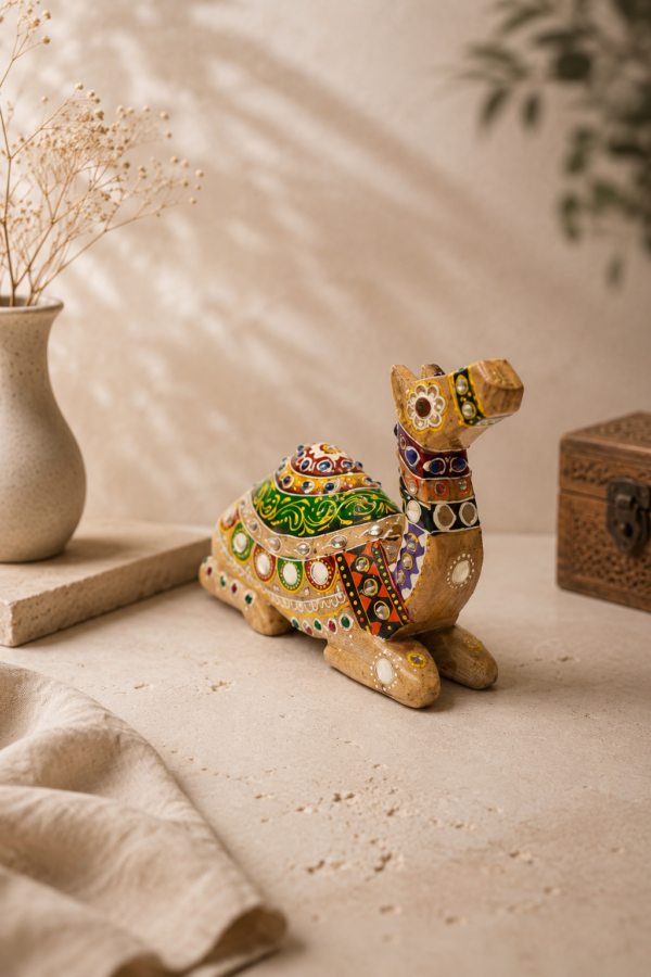 Mini Marwar Wooden Camel