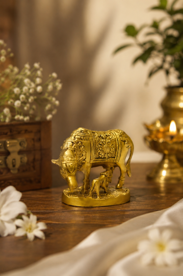 Mini Prem Brass Kamdhenu