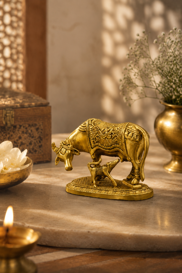 Mini Samridhi Brass Kamdhenu