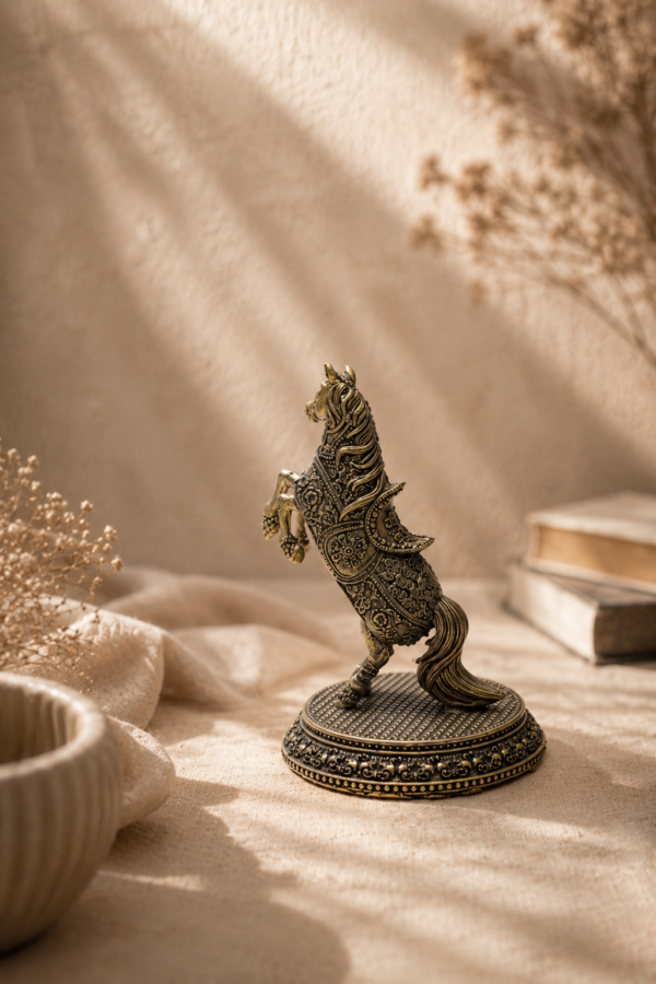 Mini Vijaya Brass Horse