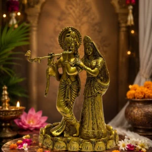 Grand Jugal Brass Radha Krishna