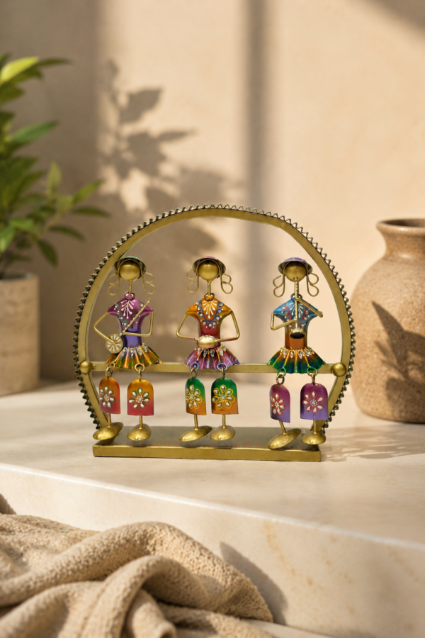 Three Music Lady In Frame
