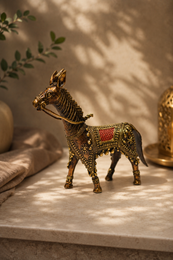 Classic Ashwa Brass Horse