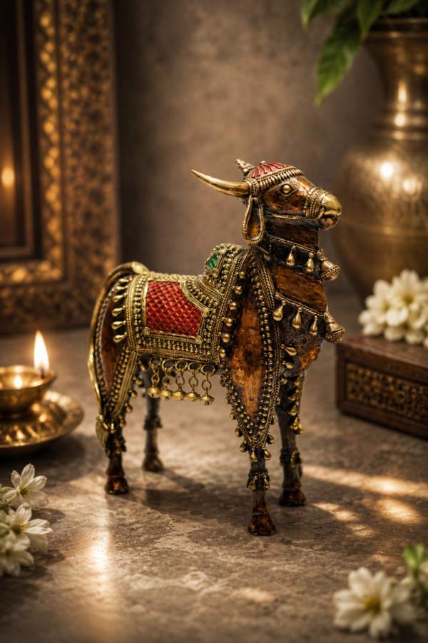 Classic Khade Brass Nandi