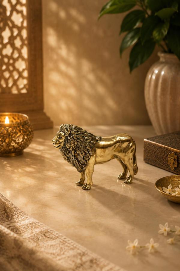 Mini Simha Brass Lion